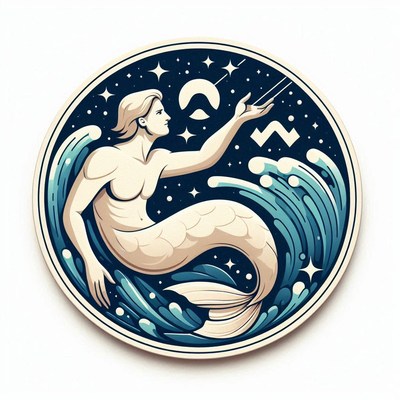 Aquarius mermaid illustration