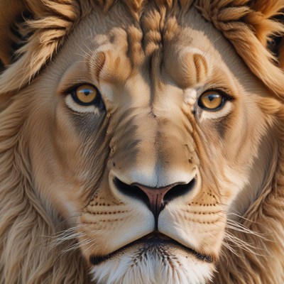 Lion close-up