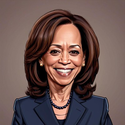 Kamala harris portrait illustration