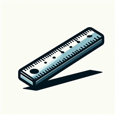 Ruler with shadow