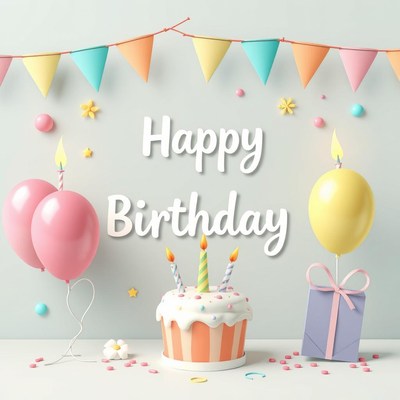 Happy birthday party decoration