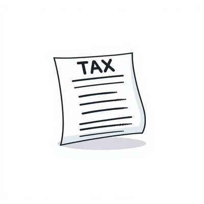 A tax form with the word tax at the top