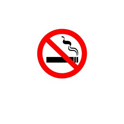 A no smoking sign in red with a cigarette crossed out