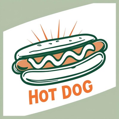 A classic hot dog with mustard and relish