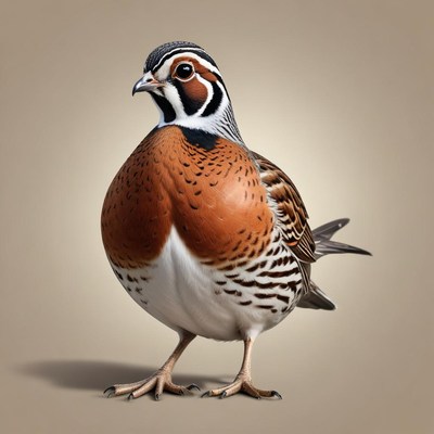 A colorful tibetan snowcock stands on a neutral background