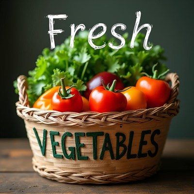 Fresh vegetables in a basket