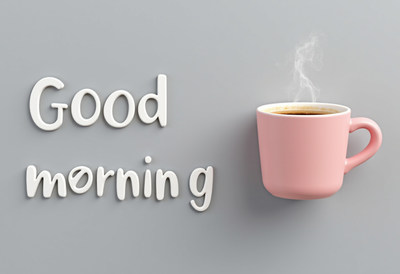 Enjoying a cozy morning with a cup of coffee