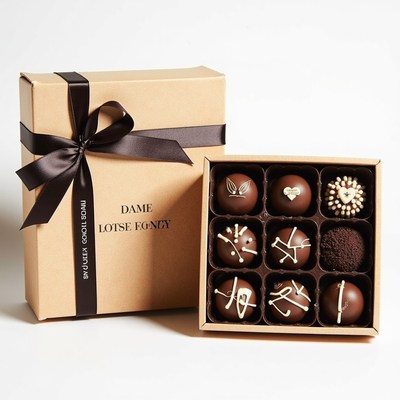 Gourmet chocolates in an elegant box for special occasions