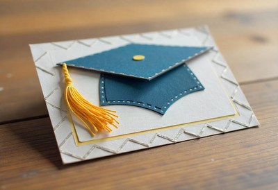Creative graduation card design for celebrations
