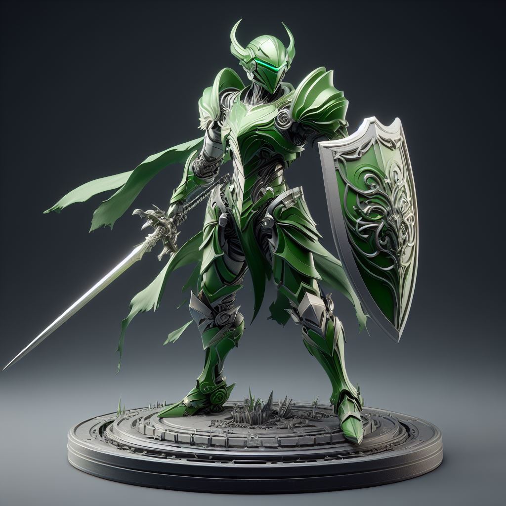 Green knight figure Green knight figure