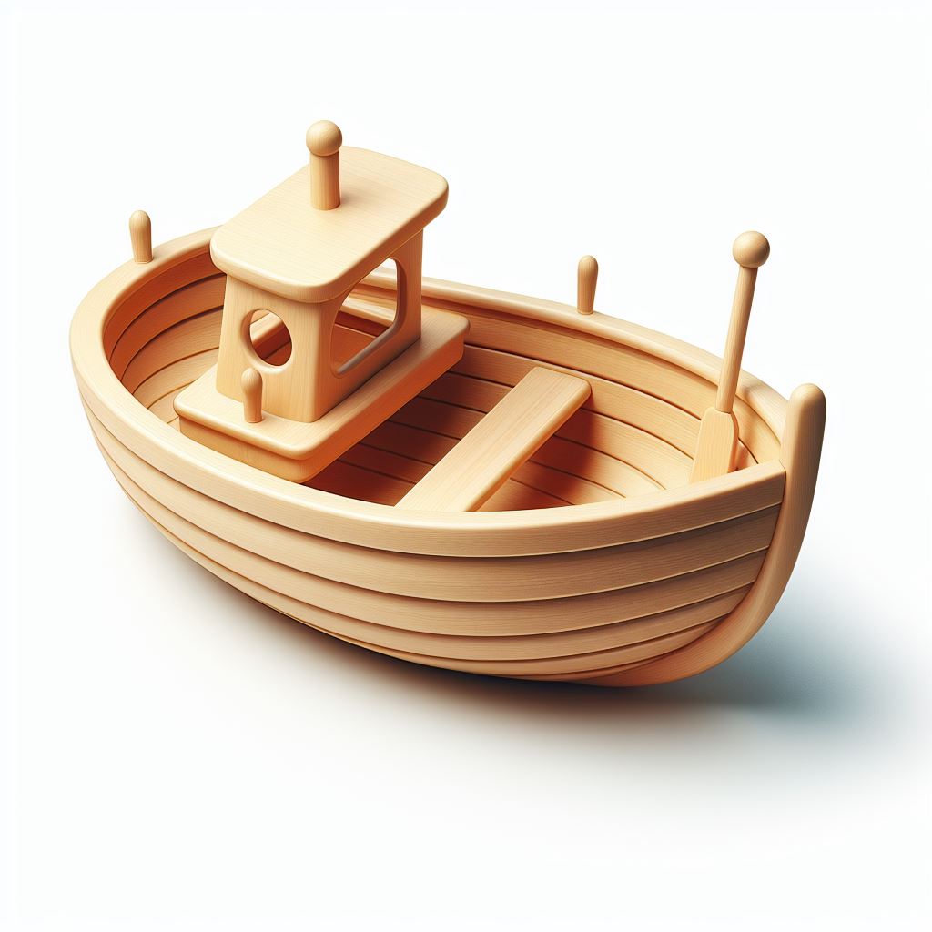Wooden toy boat Wooden toy boat