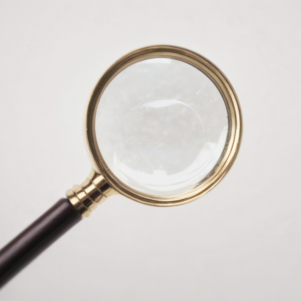 Magnifying glass on white background Magnifying glass on white background