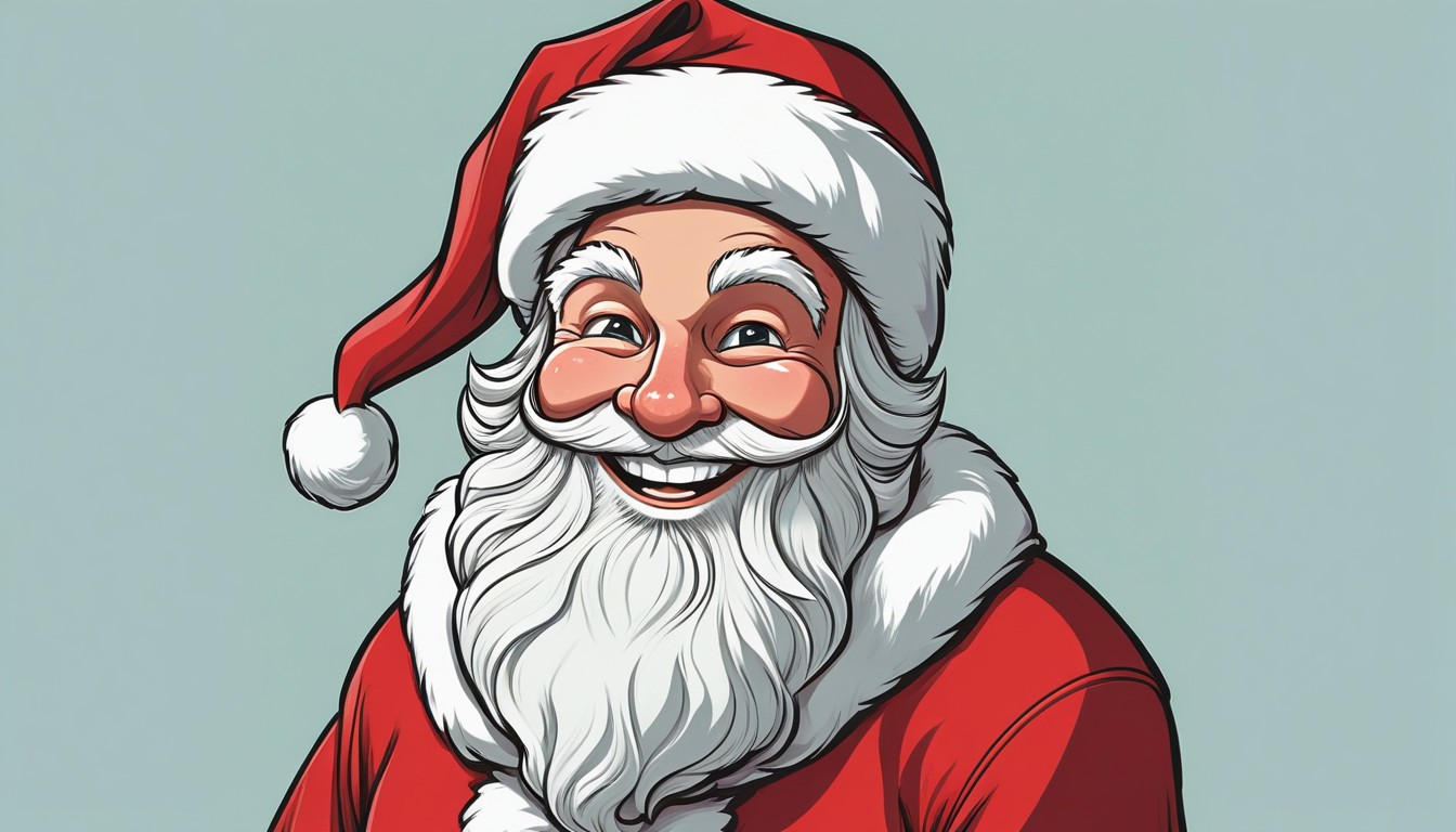Smiling santa claus illustration Smiling santa claus illustration