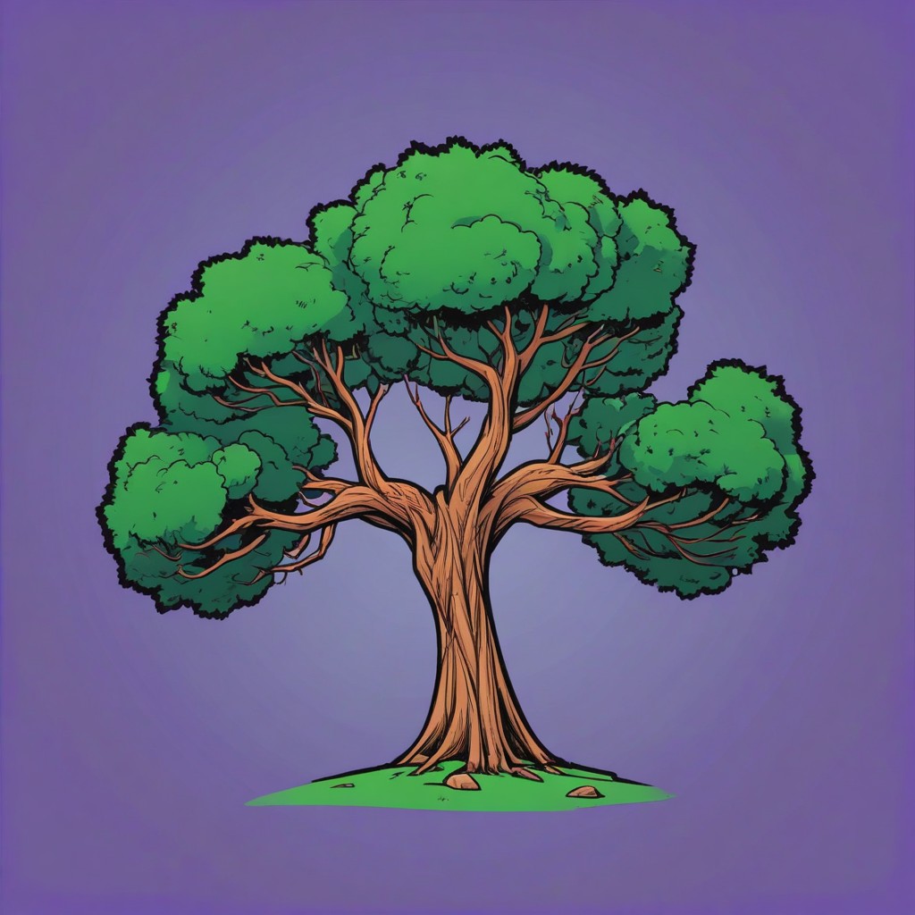 Large green tree illustration Large green tree illustration