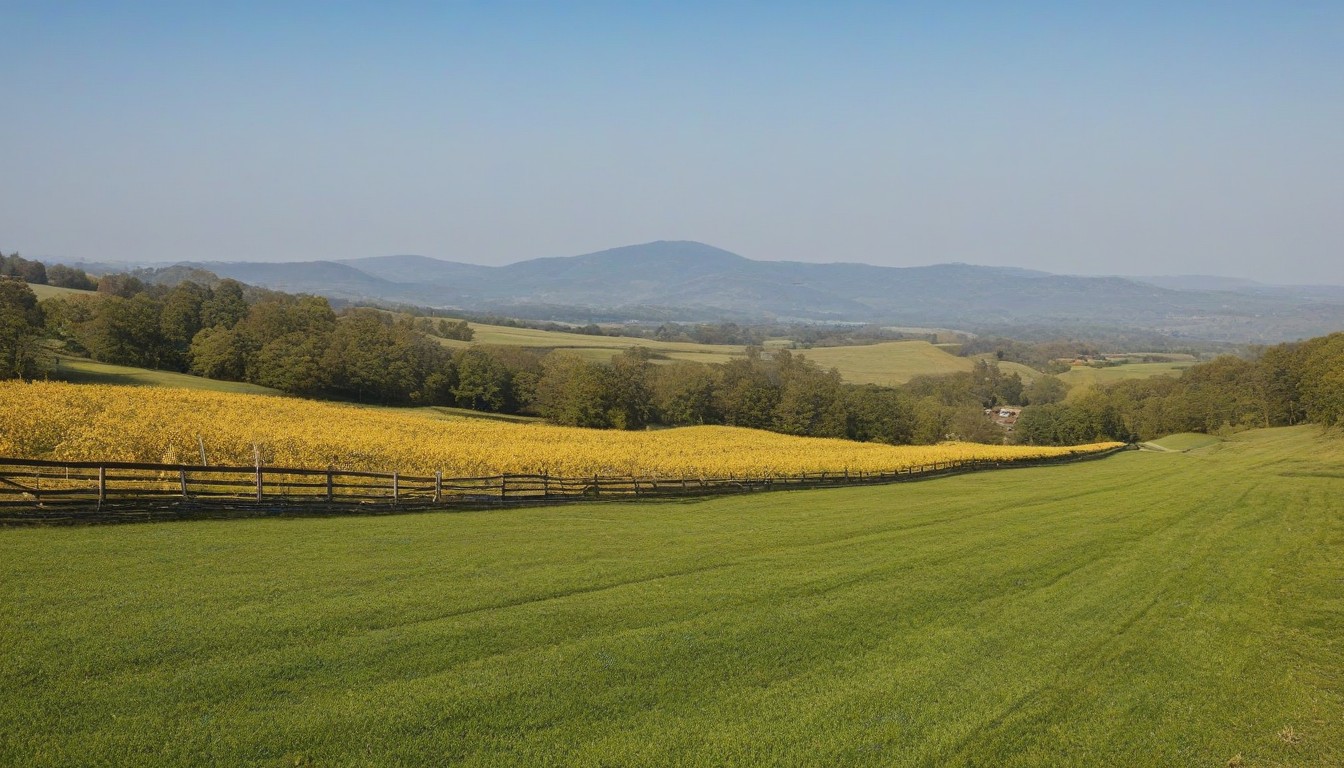 Rural landscape with vineyard and mountains Rural landscape with vineyard and mountains