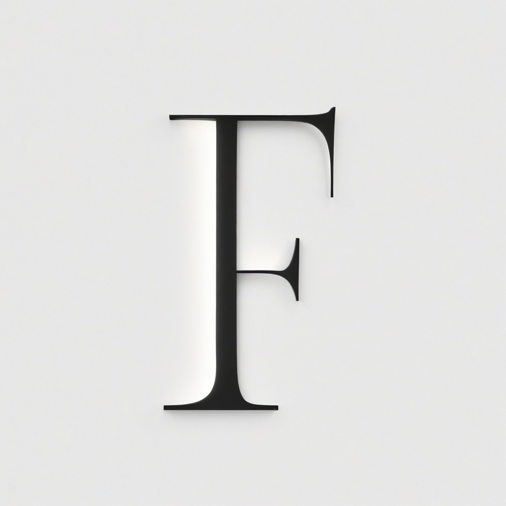 Black letter f with shadow Black letter f with shadow