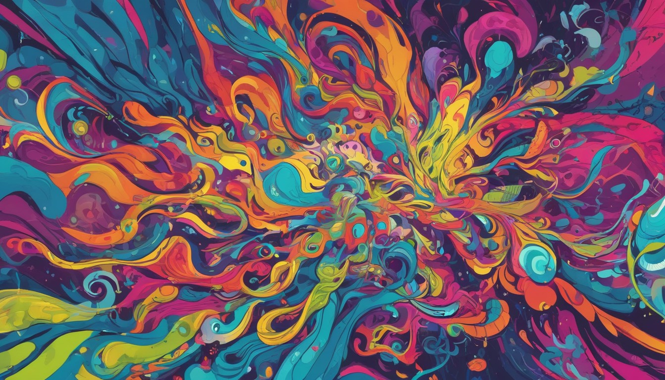 Abstract colorful swirl artwork Abstract colorful swirl artwork