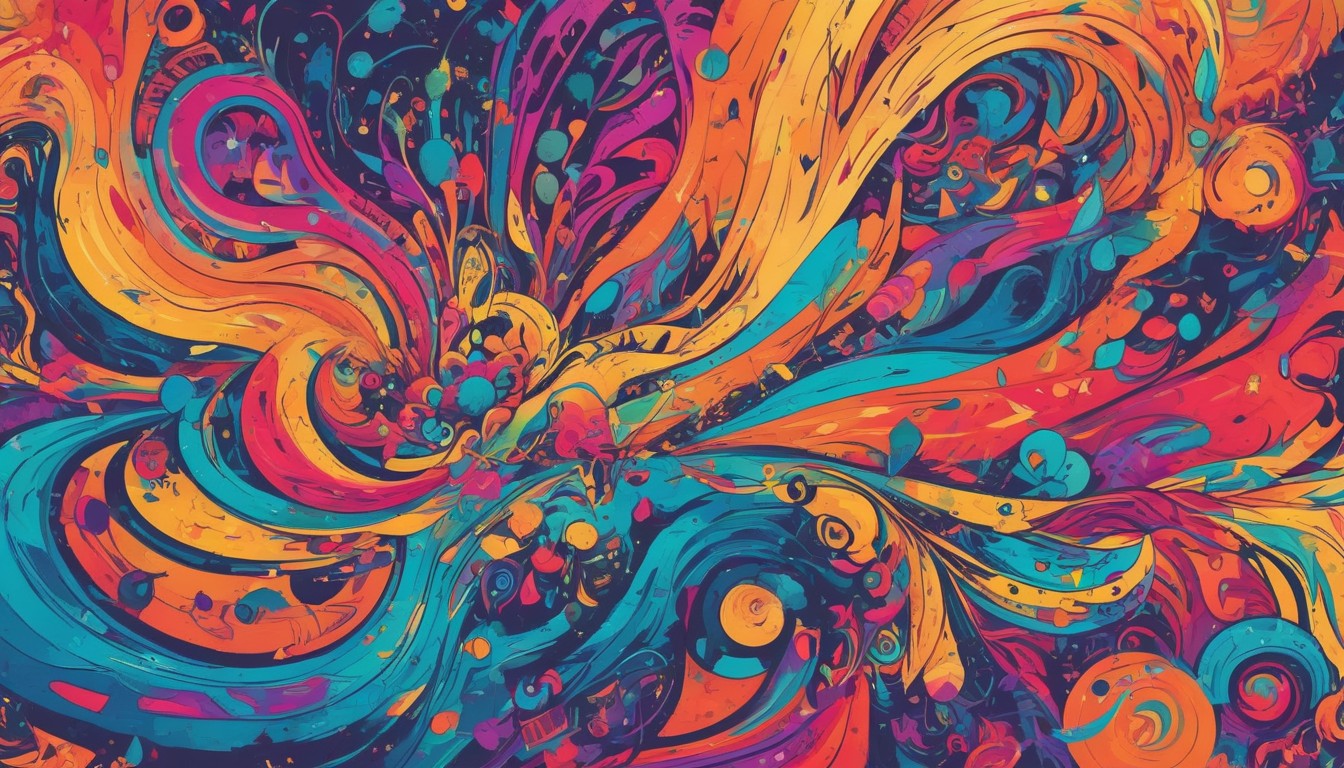 Abstract colorful swirls Abstract colorful swirls
