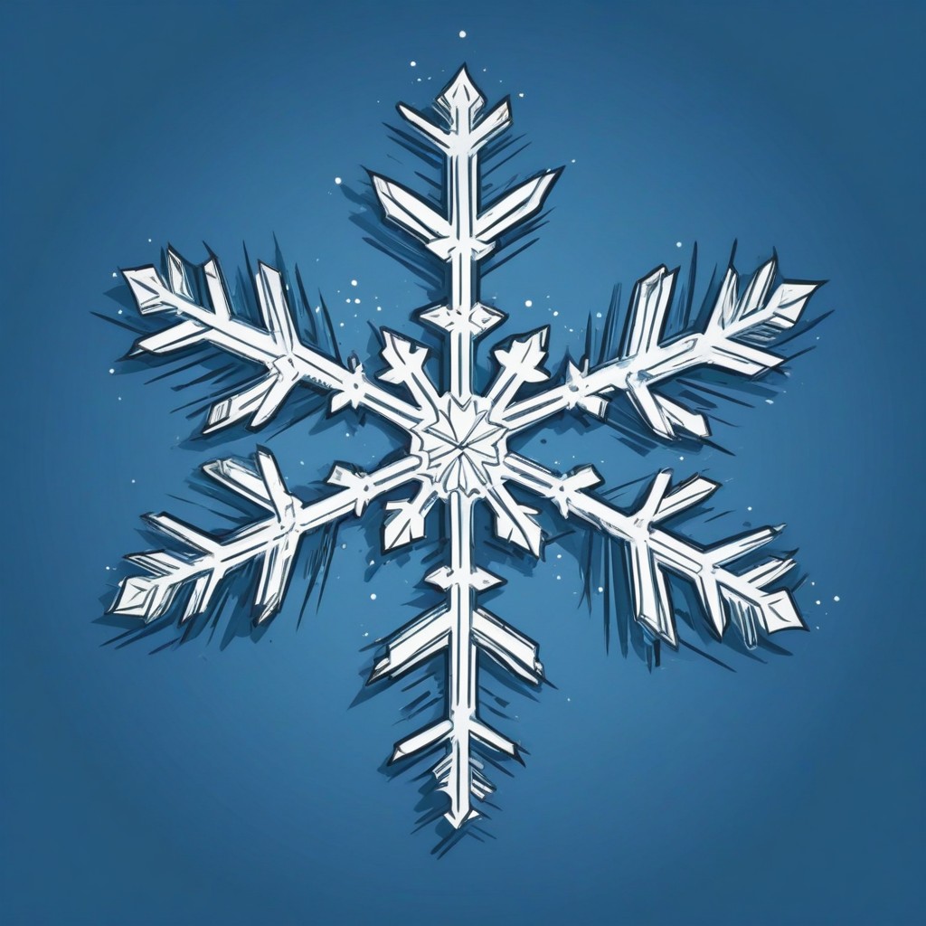 Detailed snowflake illustration Detailed snowflake illustration