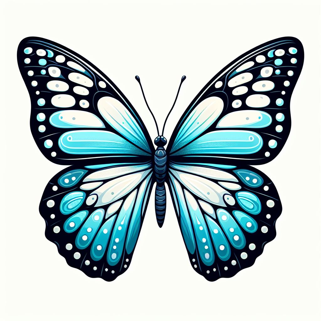 Blue butterfly illustration Blue butterfly illustration