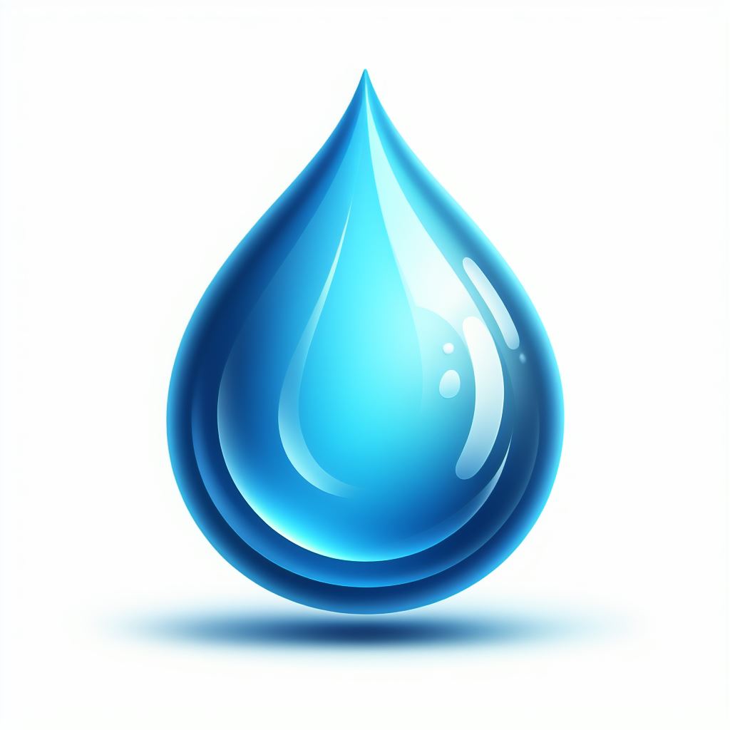 Blue water drop illustration Blue water drop illustration