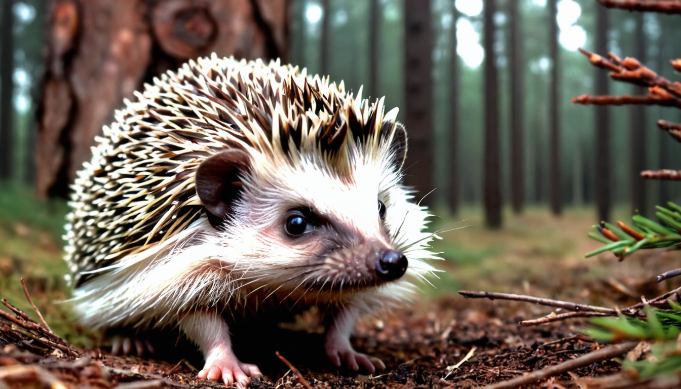 Hedgehog in a forest Hedgehog in a forest
