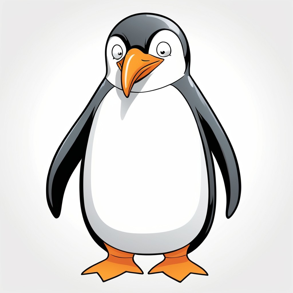 Cartoon penguin illustration Cartoon penguin illustration