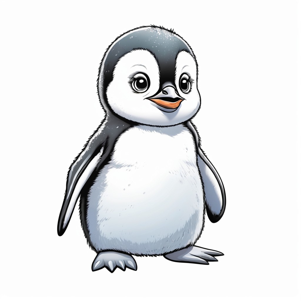 Smiling penguin cartoon Smiling penguin cartoon