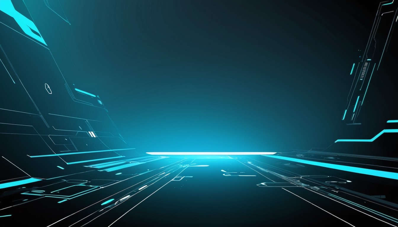 Abstract blue digital landscape Abstract blue digital landscape