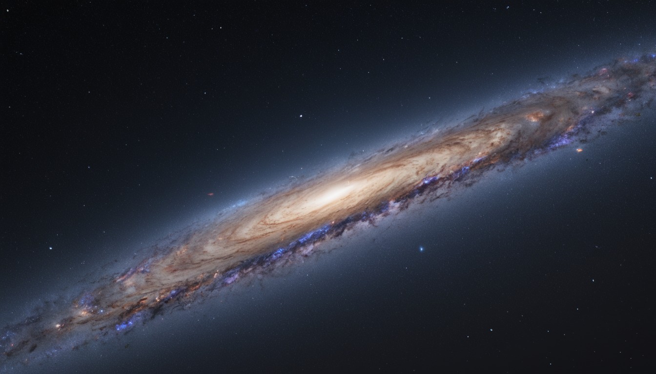 Spiral galaxy in space Spiral galaxy in space