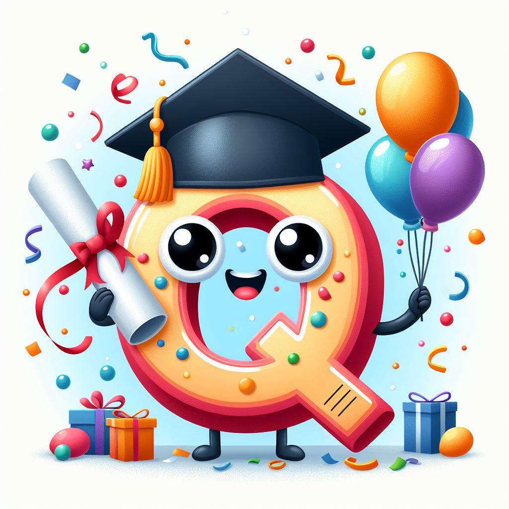 Happy graduation letter q Happy graduation letter q
