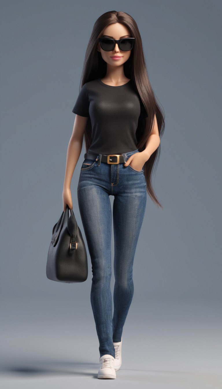 Woman in sunglasses walking Woman in sunglasses walking