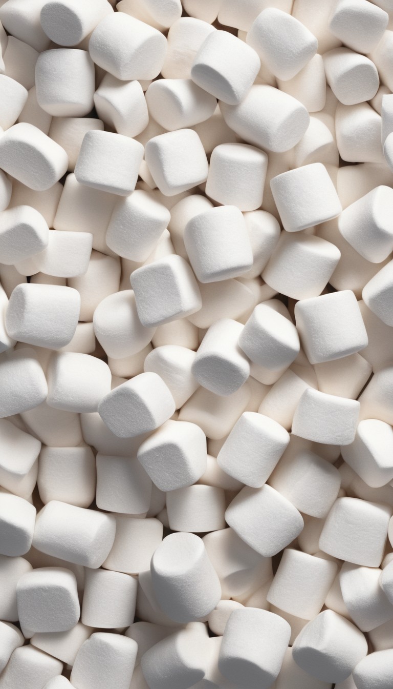 White marshmallows close-up White marshmallows close-up