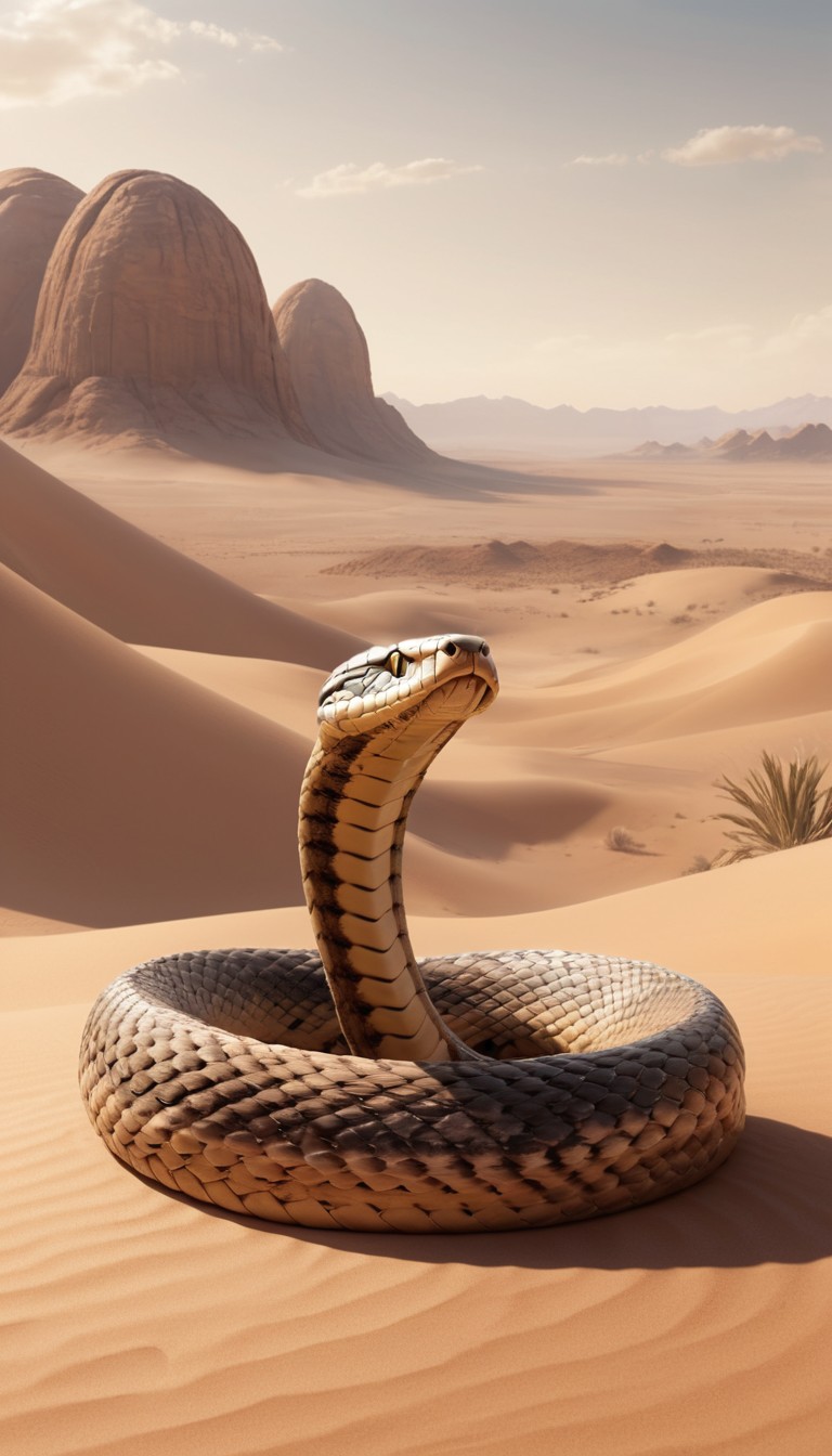 Snake in desert dunes Snake in desert dunes