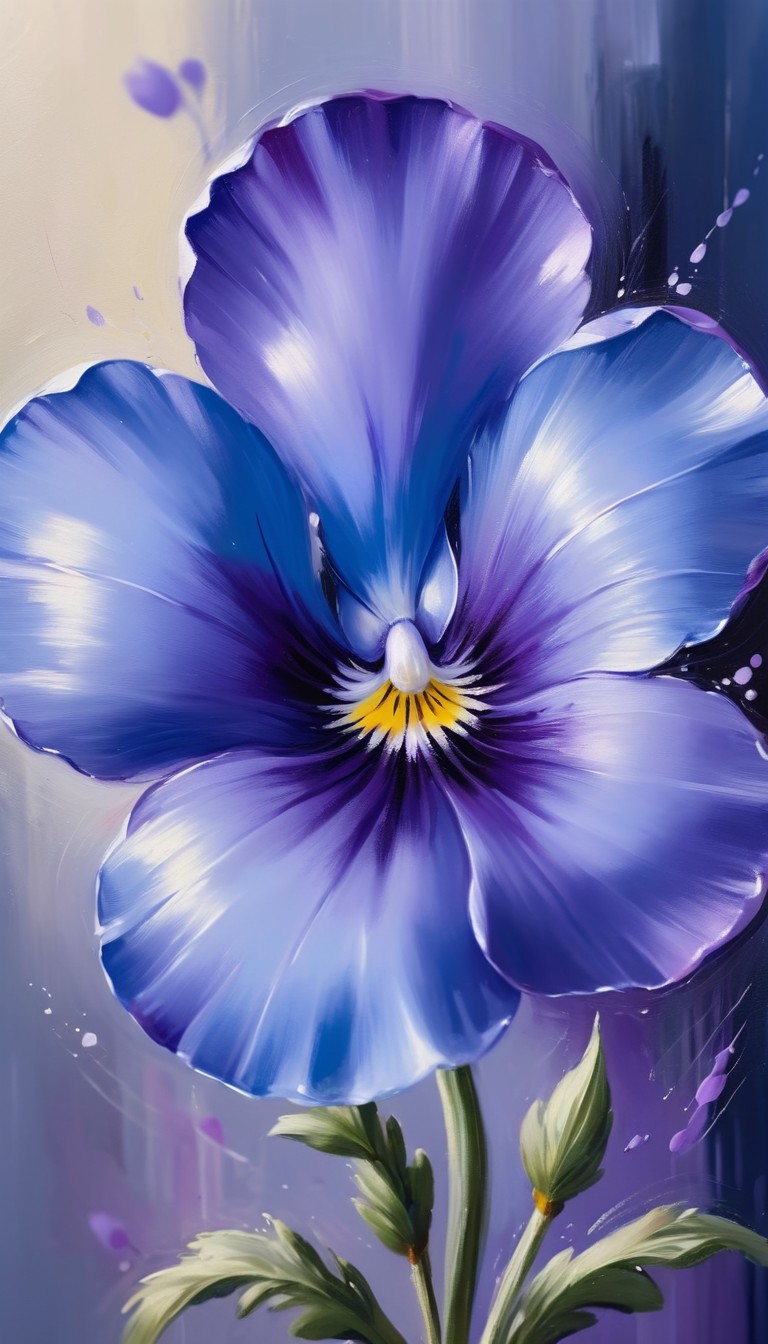 Purple pansy close-up Purple pansy close-up