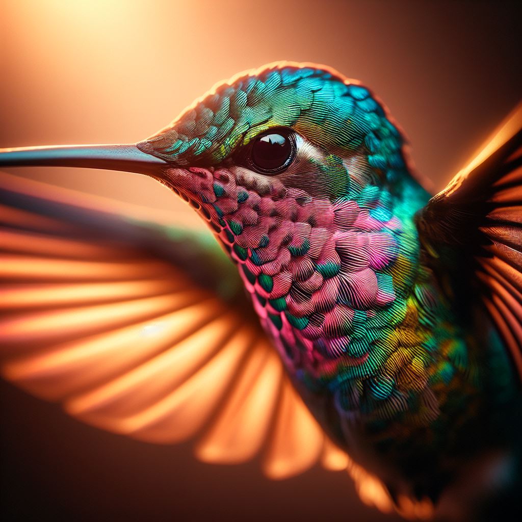 Hummingbird in flight Hummingbird in flight