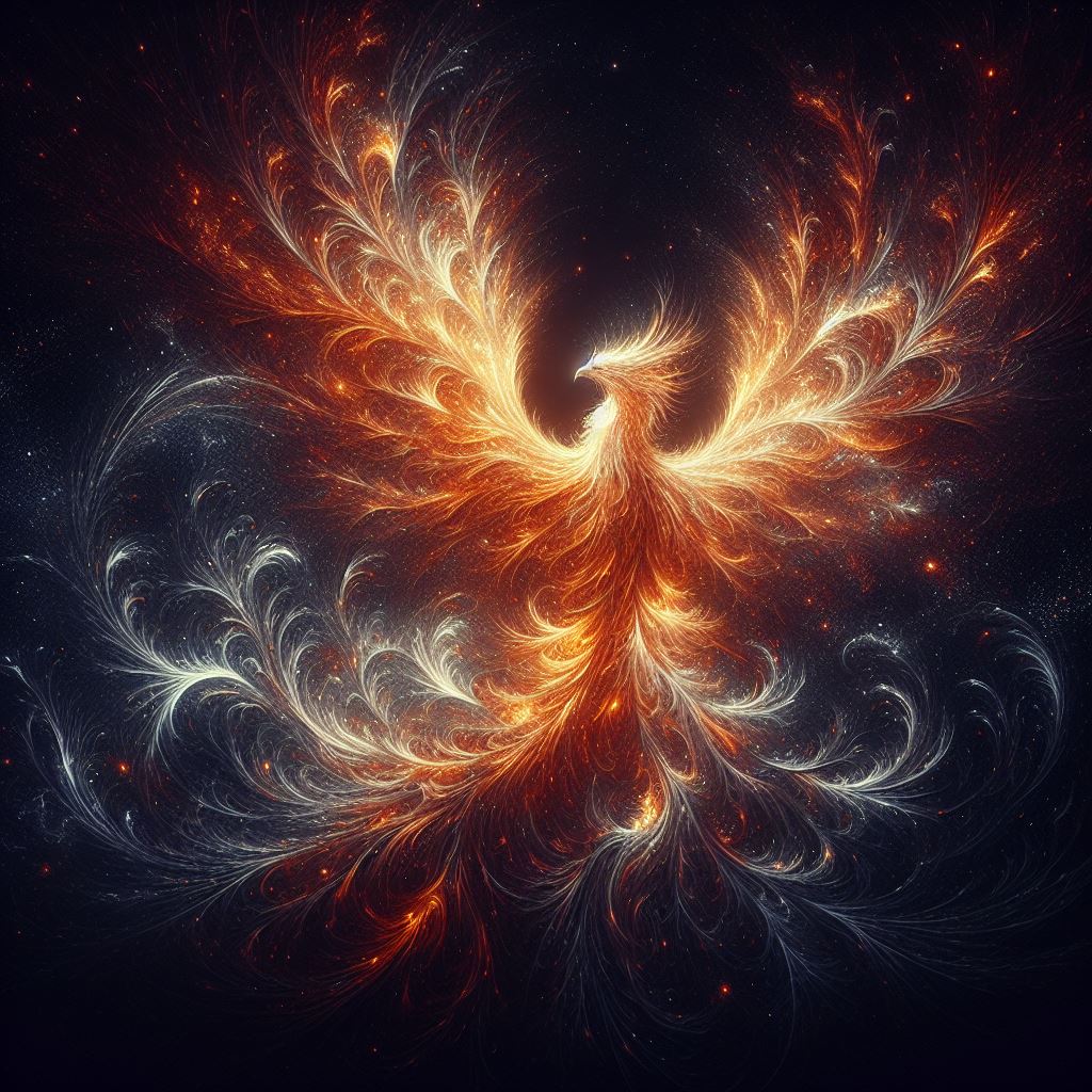 Flaming phoenix digital art Flaming phoenix digital art