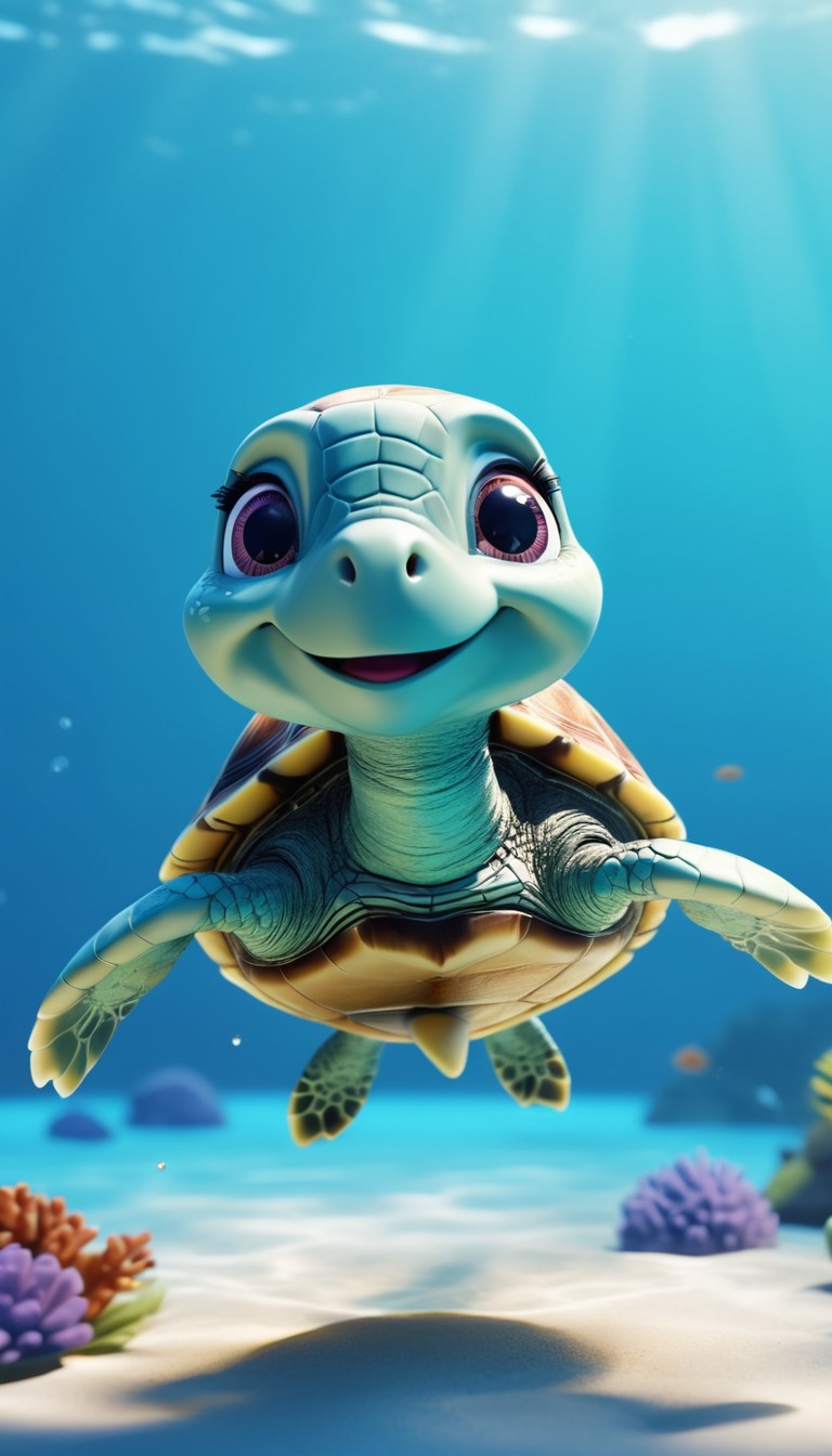 Smiling sea turtle underwater Smiling sea turtle underwater