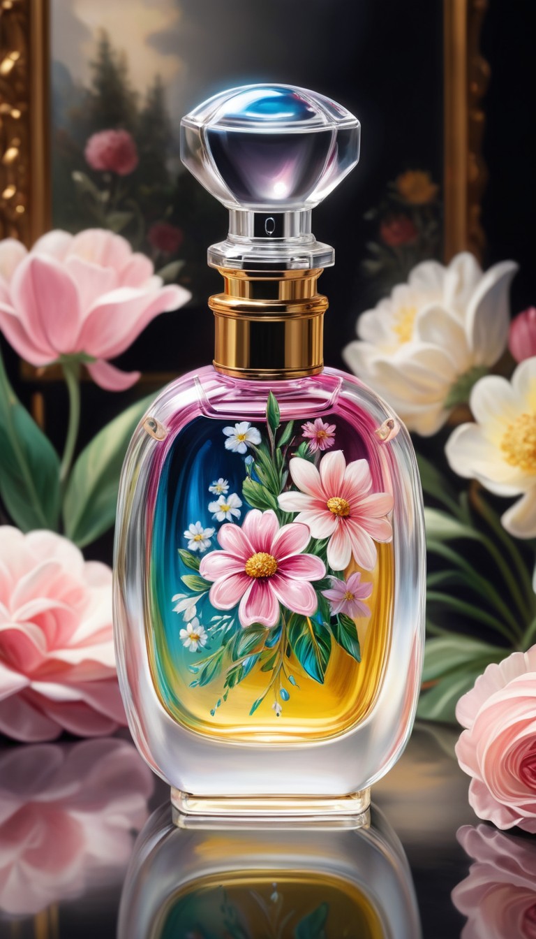 Floral perfume bottle Floral perfume bottle