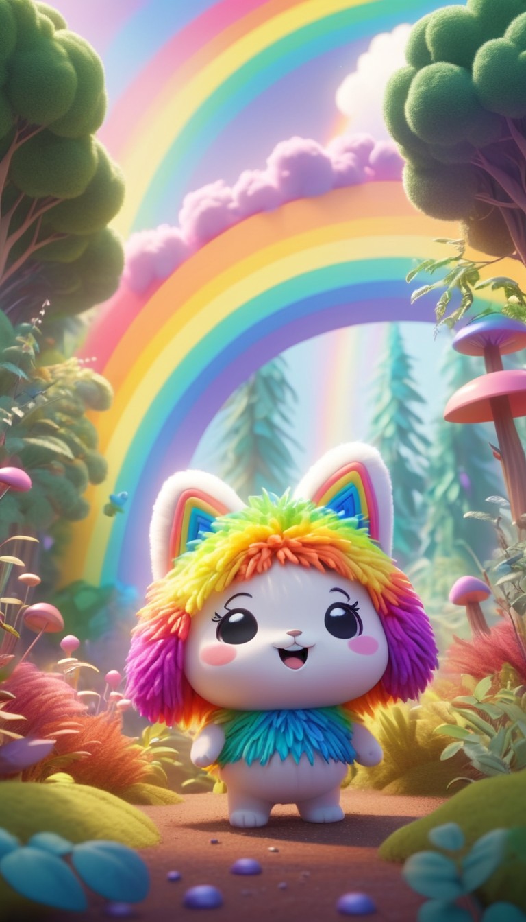 Rainbow forest plush toy Rainbow forest plush toy