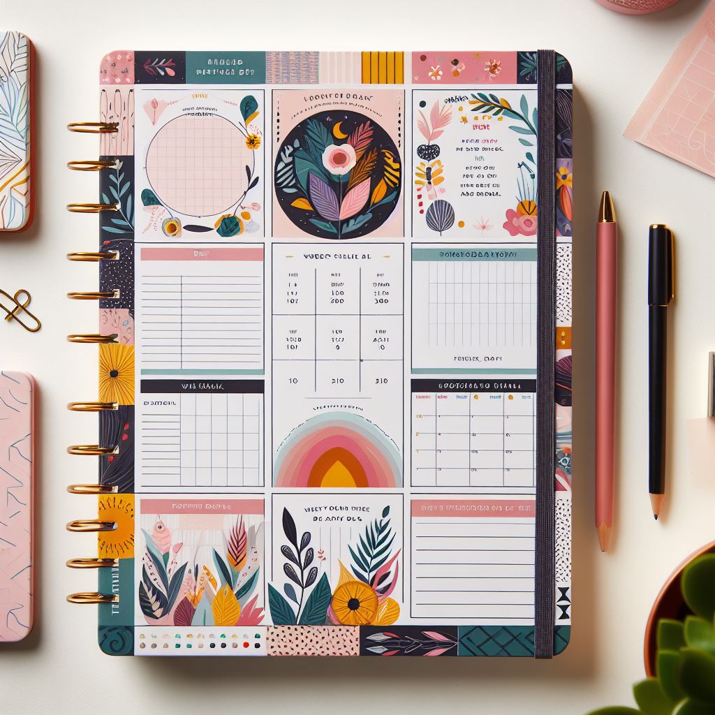 Floral planner notebook Floral planner notebook