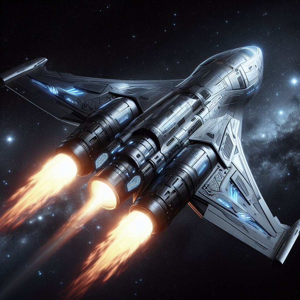 Starship launch in space Starship launch in space