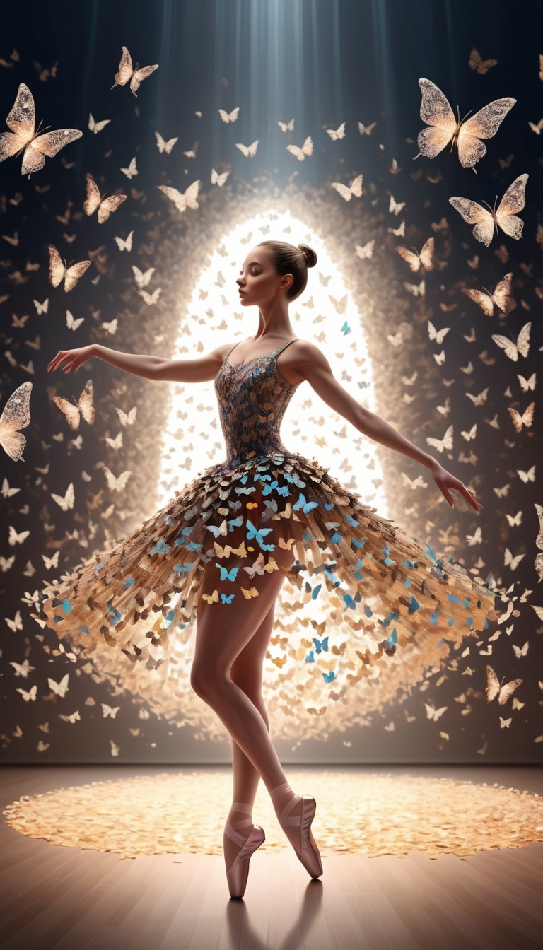 Ballerina surrounded by butterflies Ballerina surrounded by butterflies