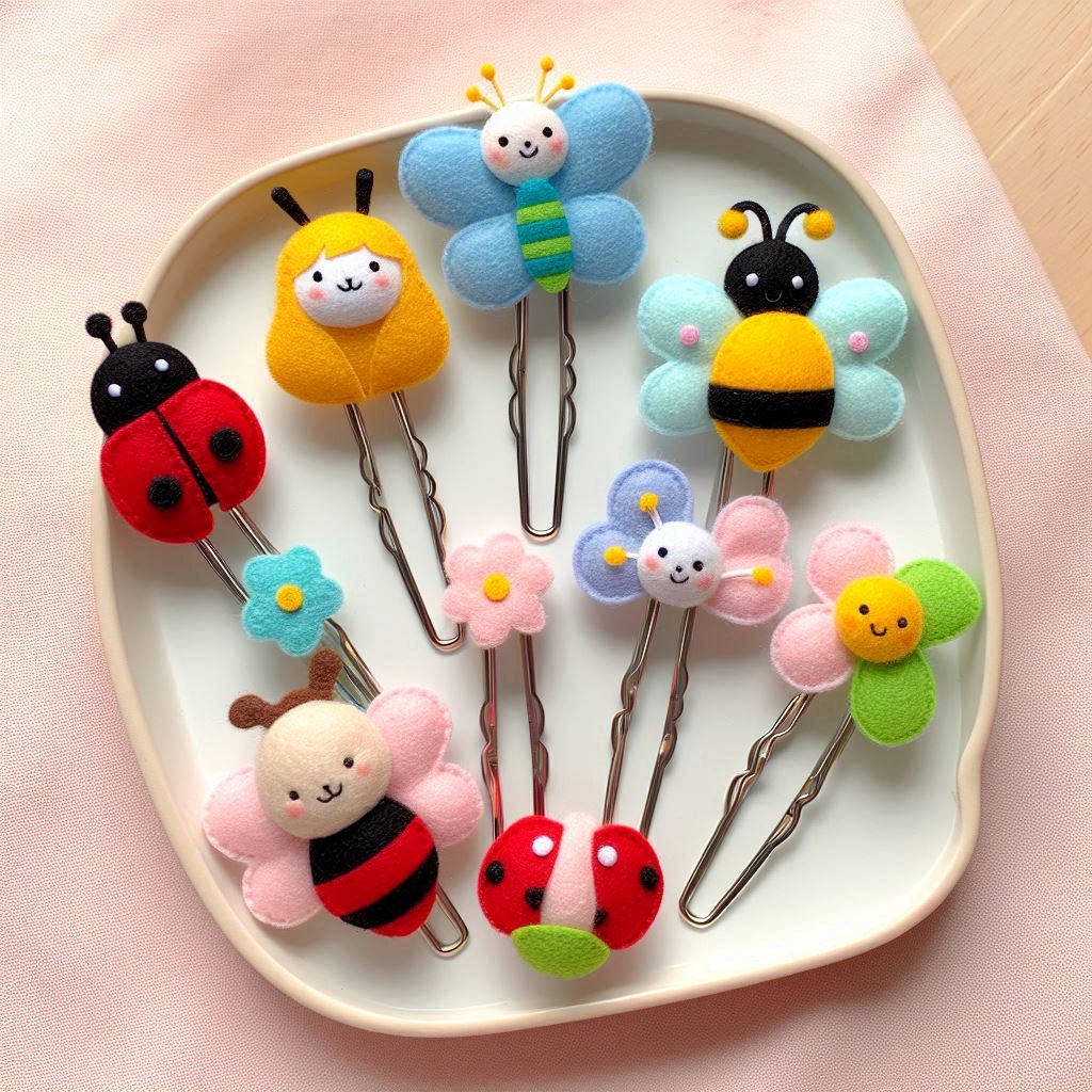 Felt animal paperclips Felt animal paperclips