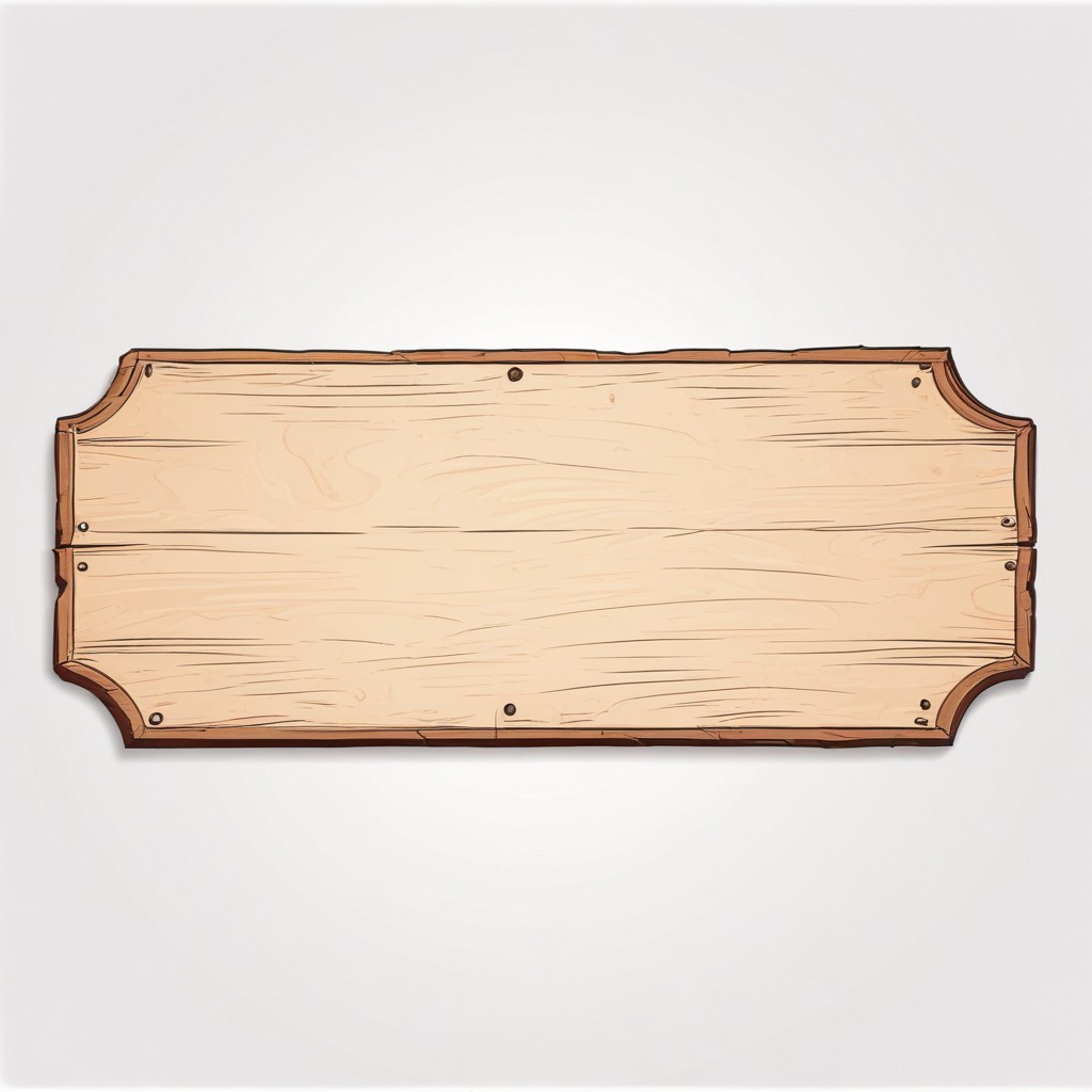 Blank wooden sign with shadow Blank wooden sign with shadow