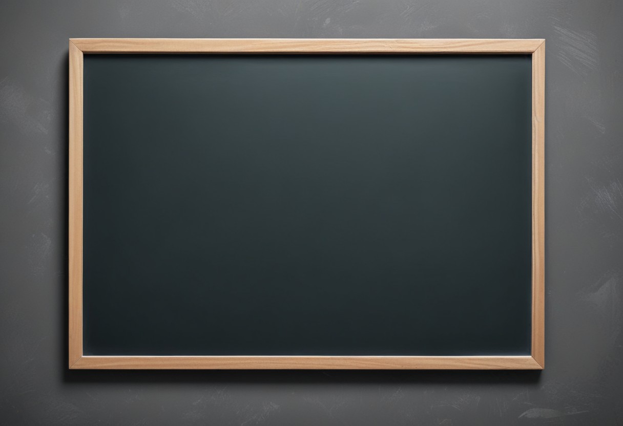Empty blackboard on wall Empty blackboard on wall