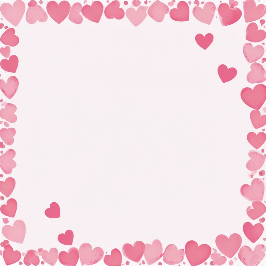 Pink heart frame Pink heart frame