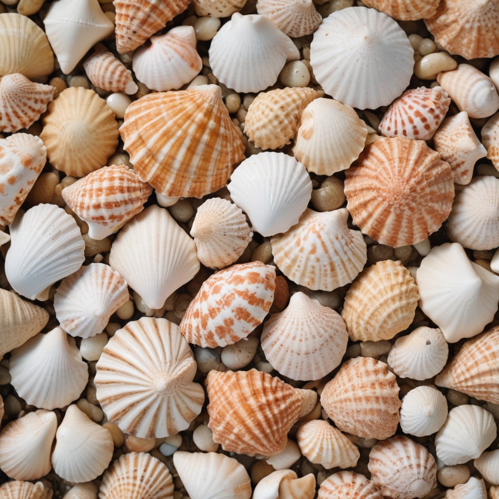 Seashells on a beach Seashells on a beach
