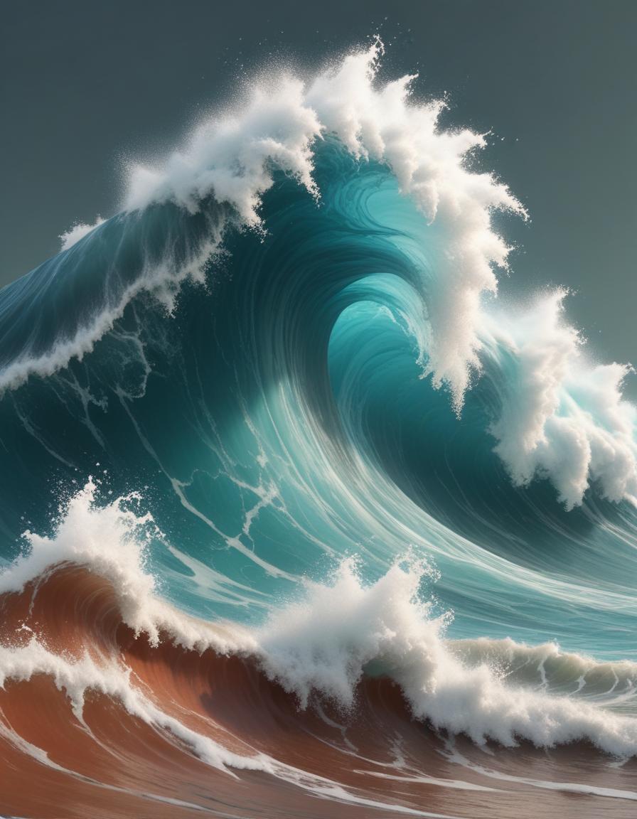 Large ocean wave crashing Large ocean wave crashing