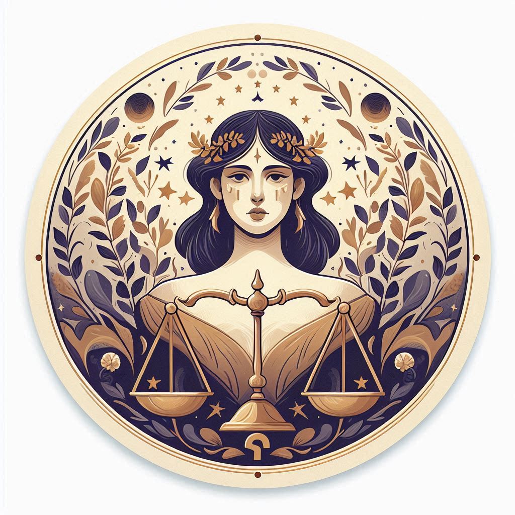 Libra zodiac illustration Libra zodiac illustration